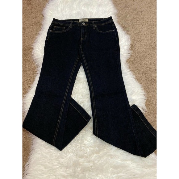 Hybrid Denim - Hybrid Womens Bootcut Jeans 5 Pockets Belt Loops Denim Blue Stretch Size 11